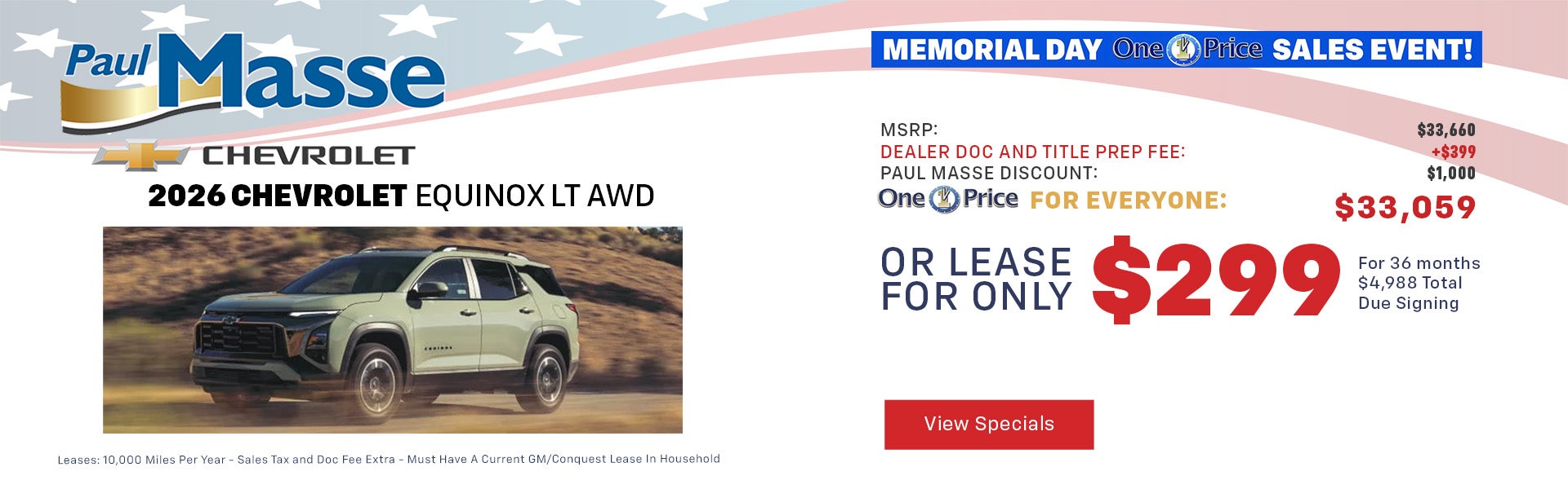May Specials